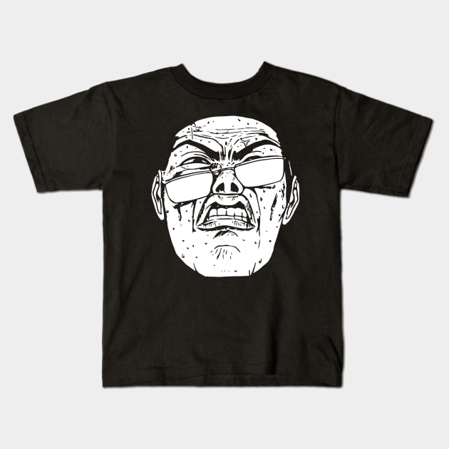 GTO Faces collection - 3 - Vice Principal Hiroshi Uchiyamada - Angry Kids T-Shirt by FOGSJ